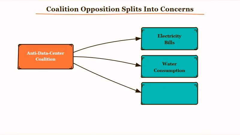 Mainstream anti-data-center coalition structure diagram