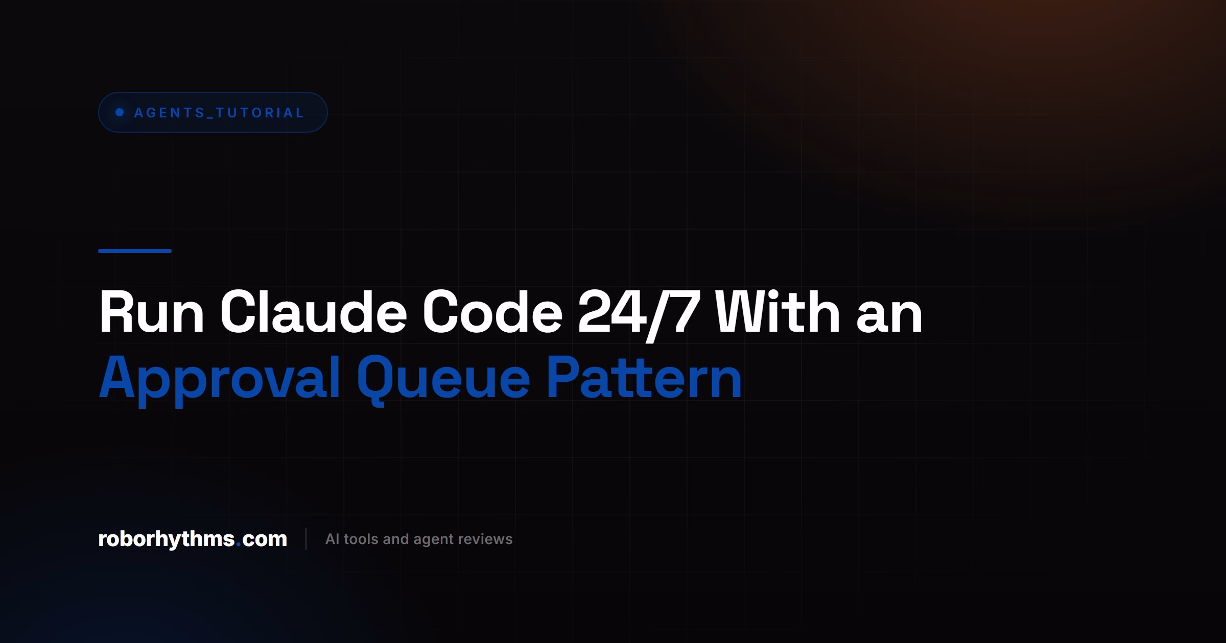 Run Claude Code With an Approval Queue Pattern