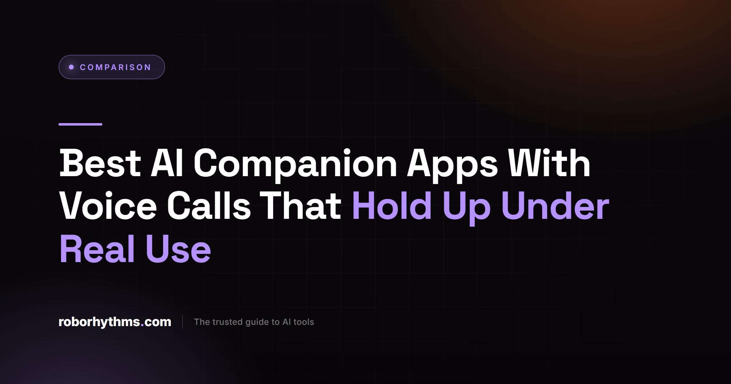 Best AI Companion Apps With Working Voice Calls