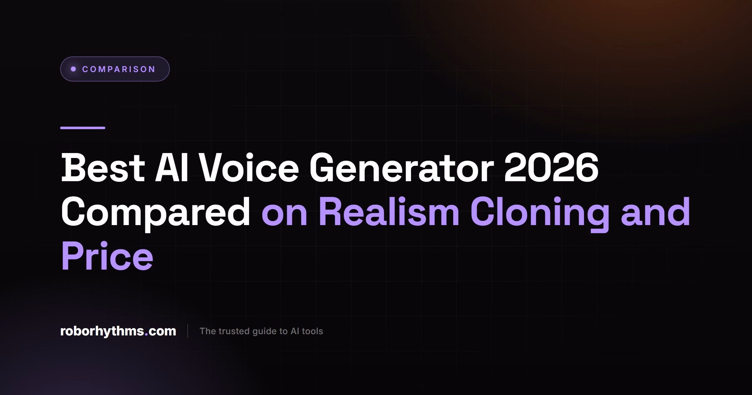 Best AI Voice Generator 2026 Comparison