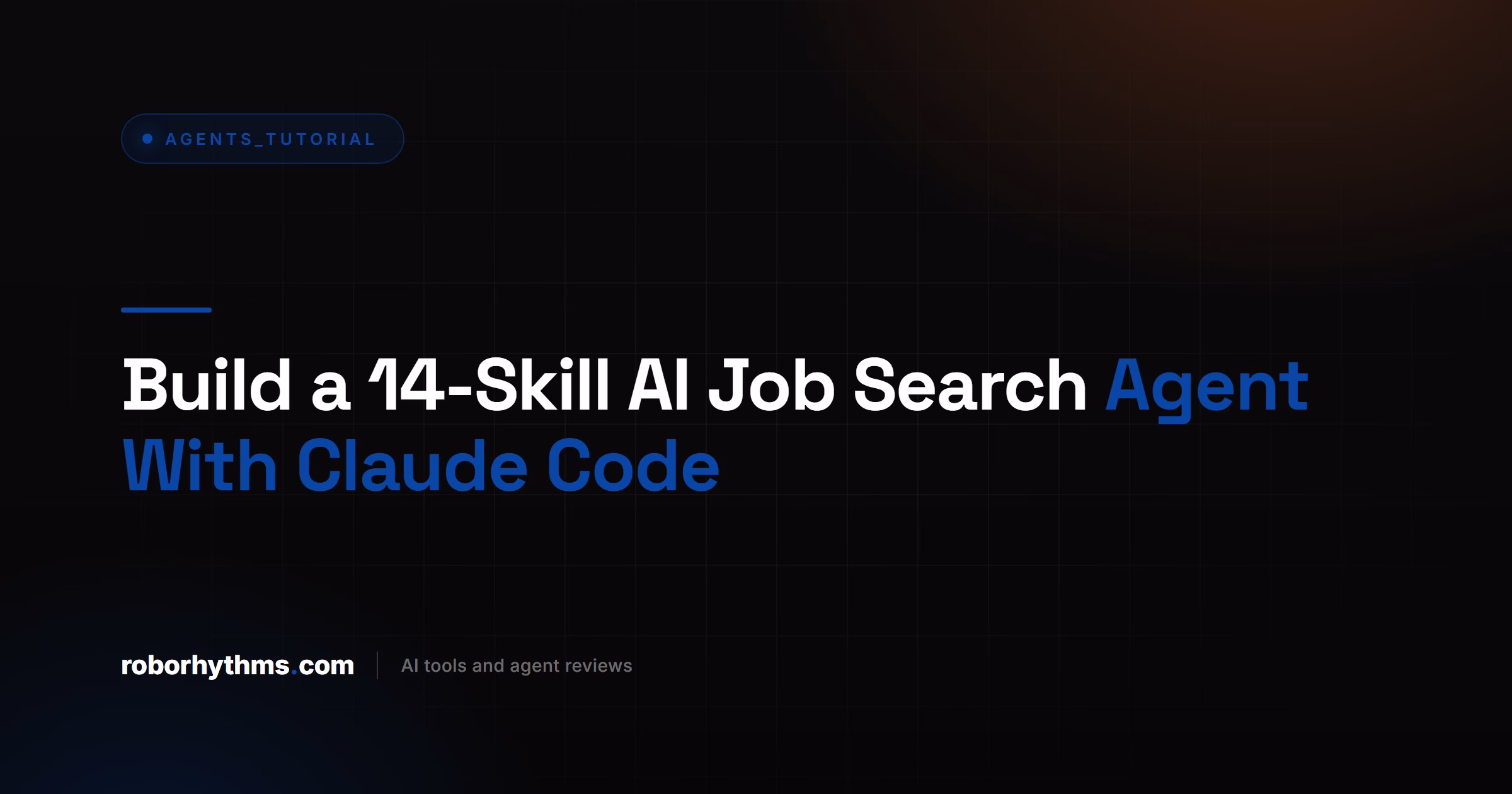 Build a 14-Skill AI Job Search Agent With Claude Code