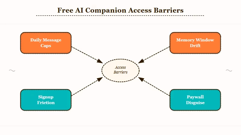 Free AI companion friction patterns explained