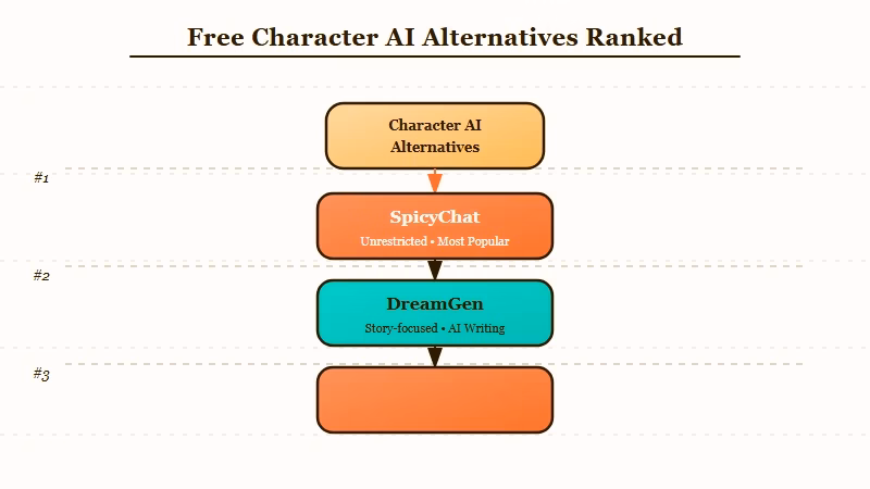 Free Character AI alternatives memory retention message caps