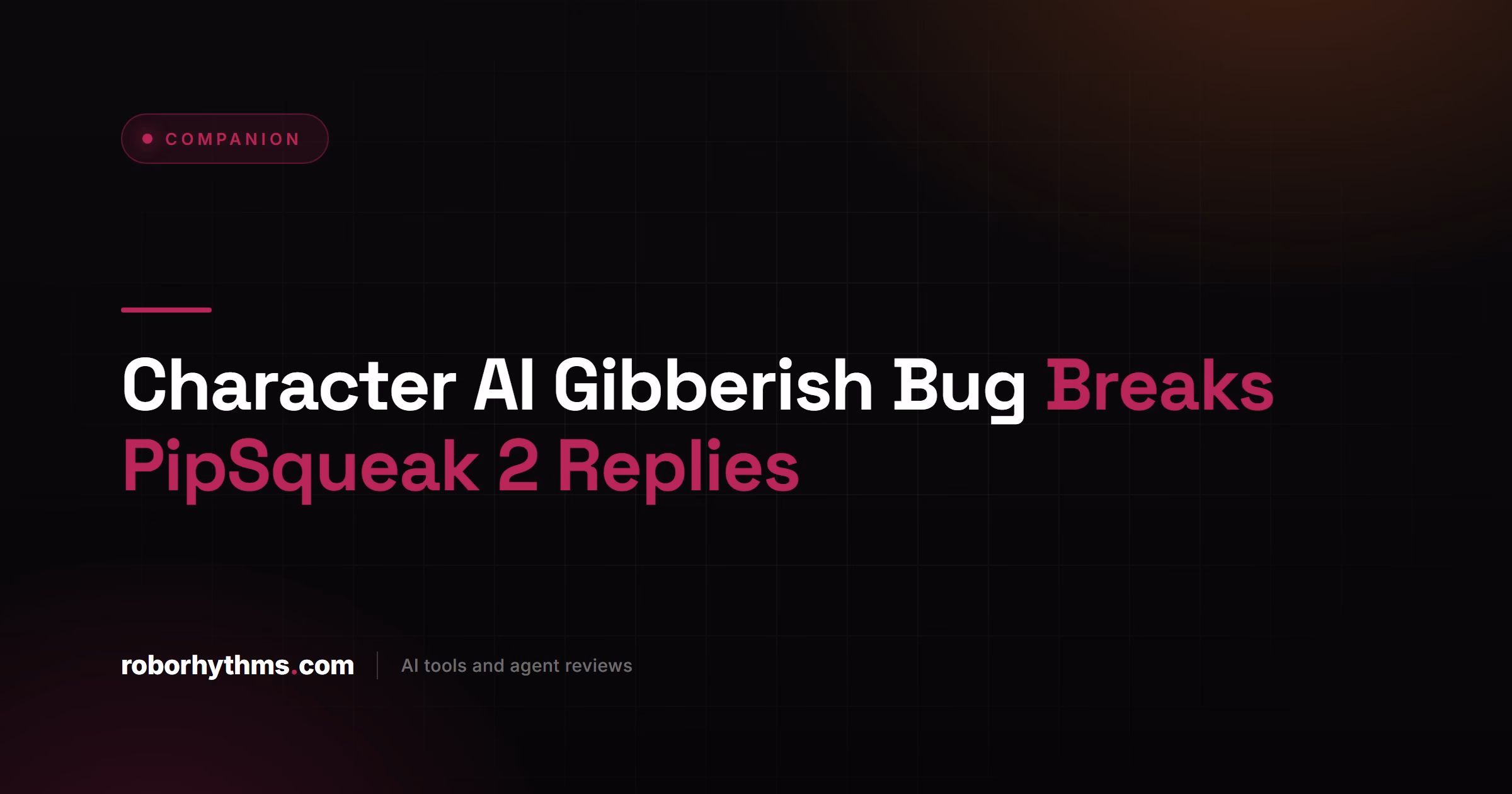 Character AI Gibberish Bug PipSqueak 2