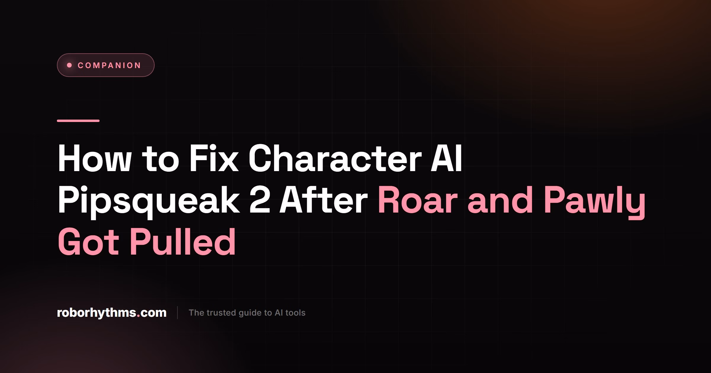 Character AI Pipsqueak 2 fix guide