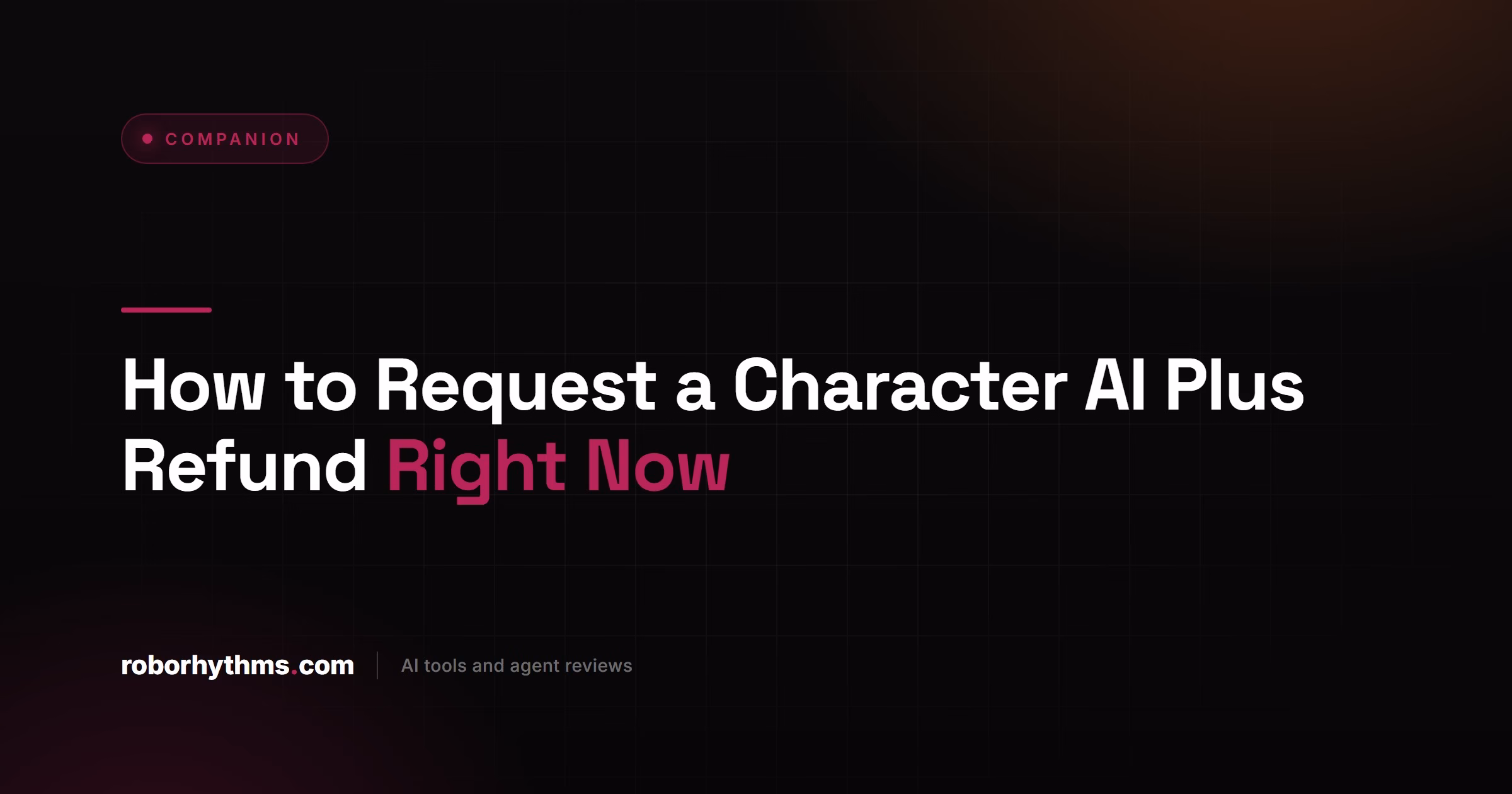 How to Request a Character AI Plus Refund Right Now