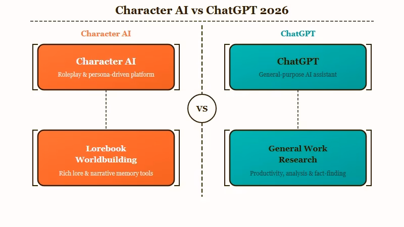 Character AI versus ChatGPT user demographics 2026