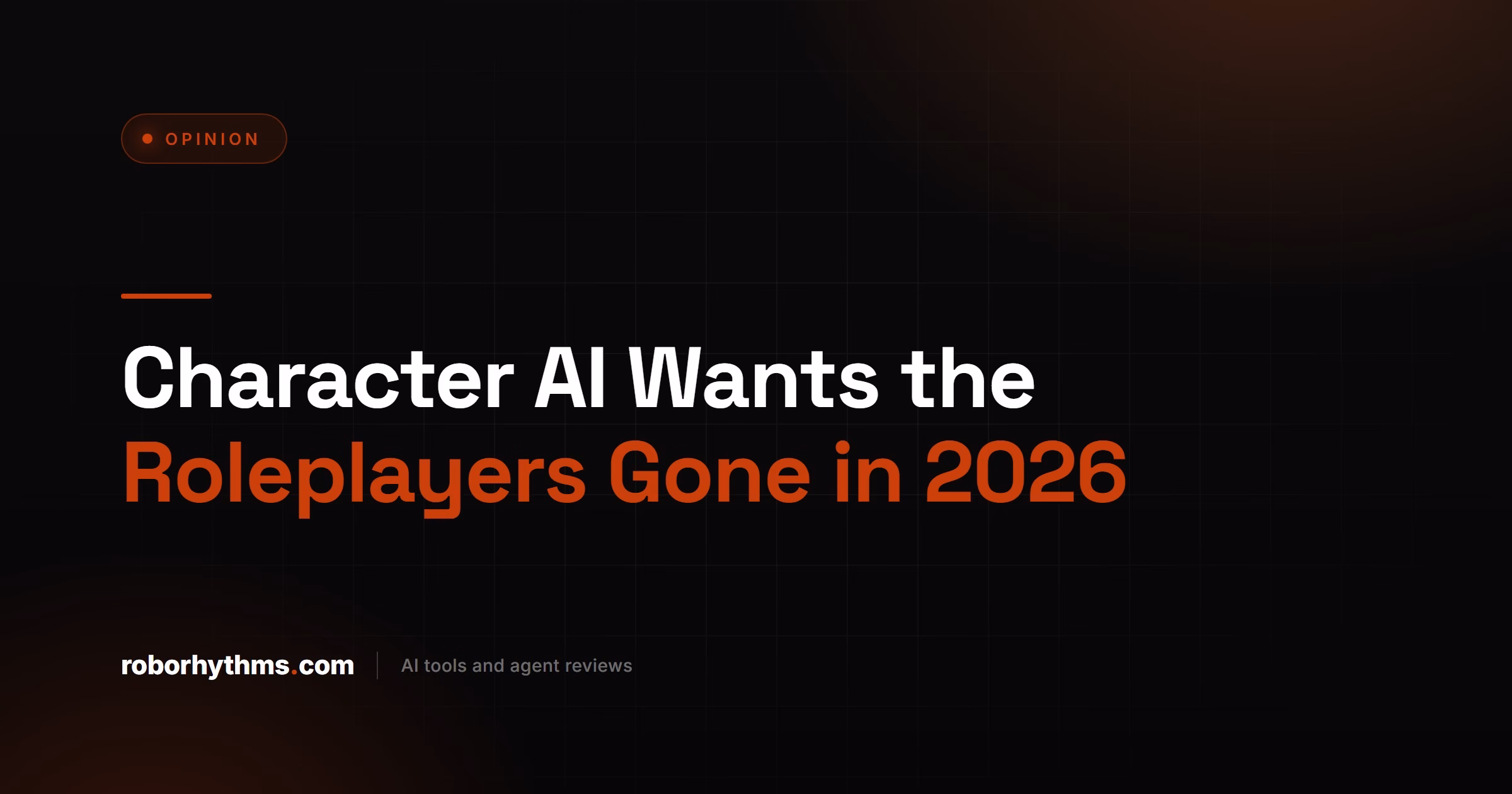 Character AI Wants the Roleplayers Gone in 2026