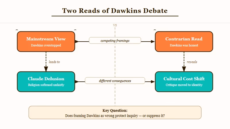 Two views of Dawkins Claude consciousness debate