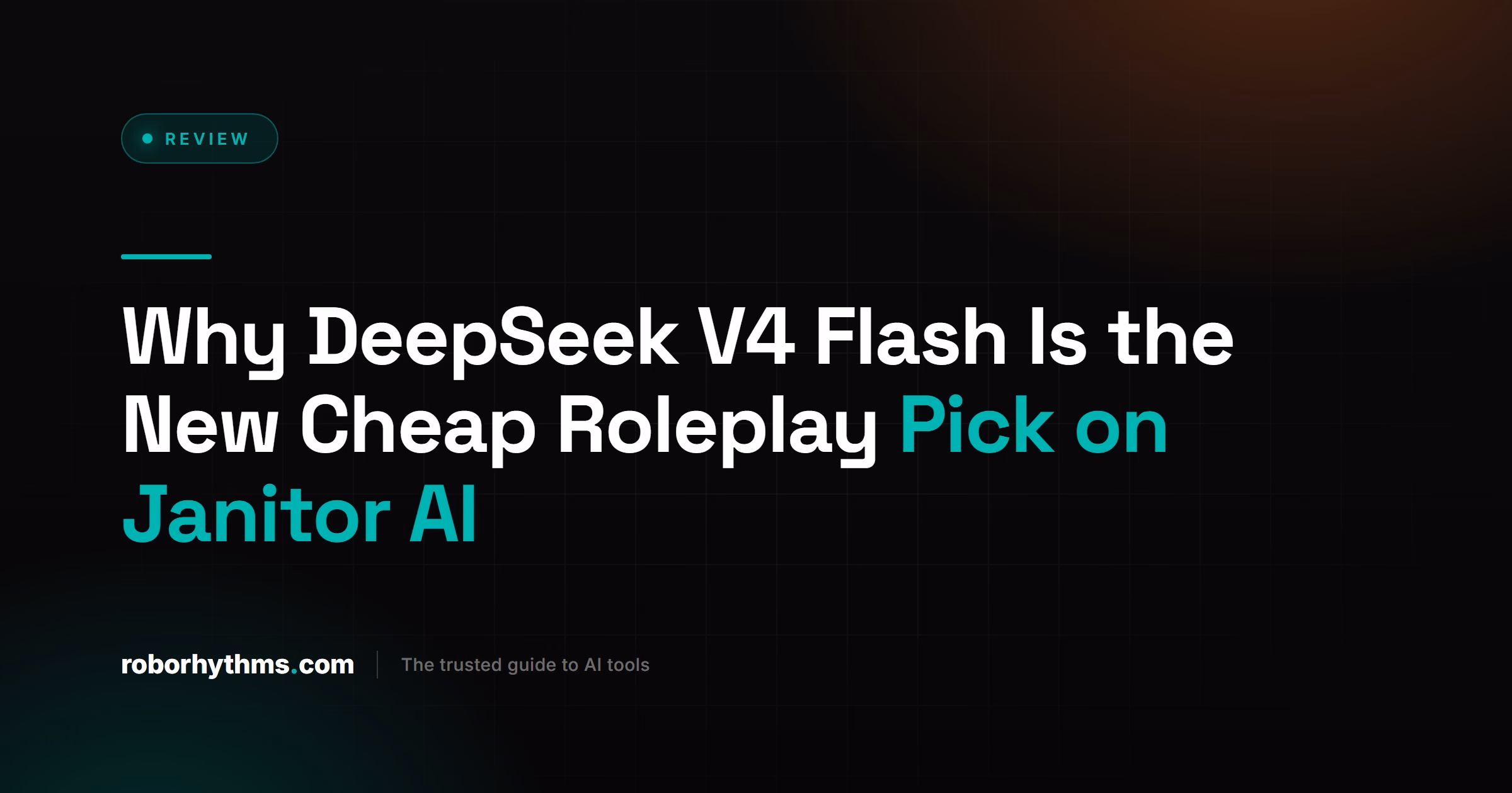 DeepSeek V4 Flash on Janitor AI Review