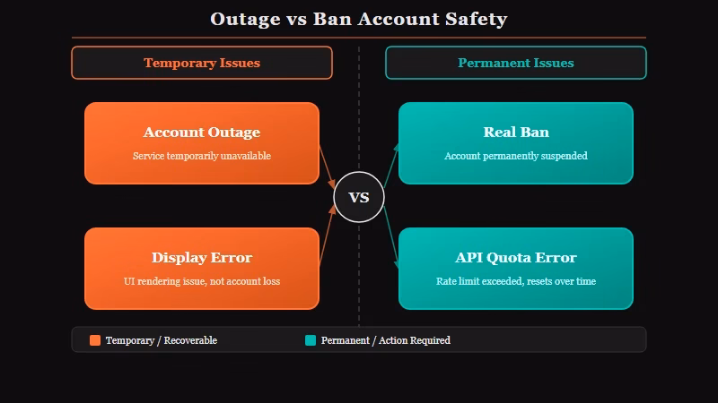 How to tell a Janitor AI outage from a ban