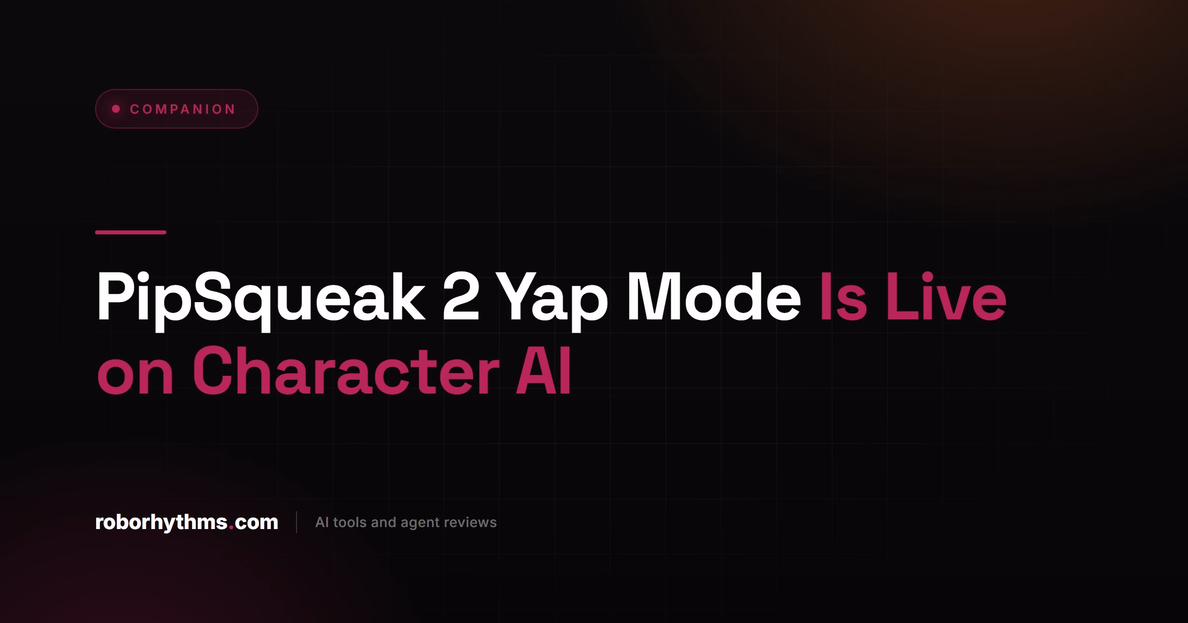 PipSqueak 2 Yap Mode Is Live on Character AI