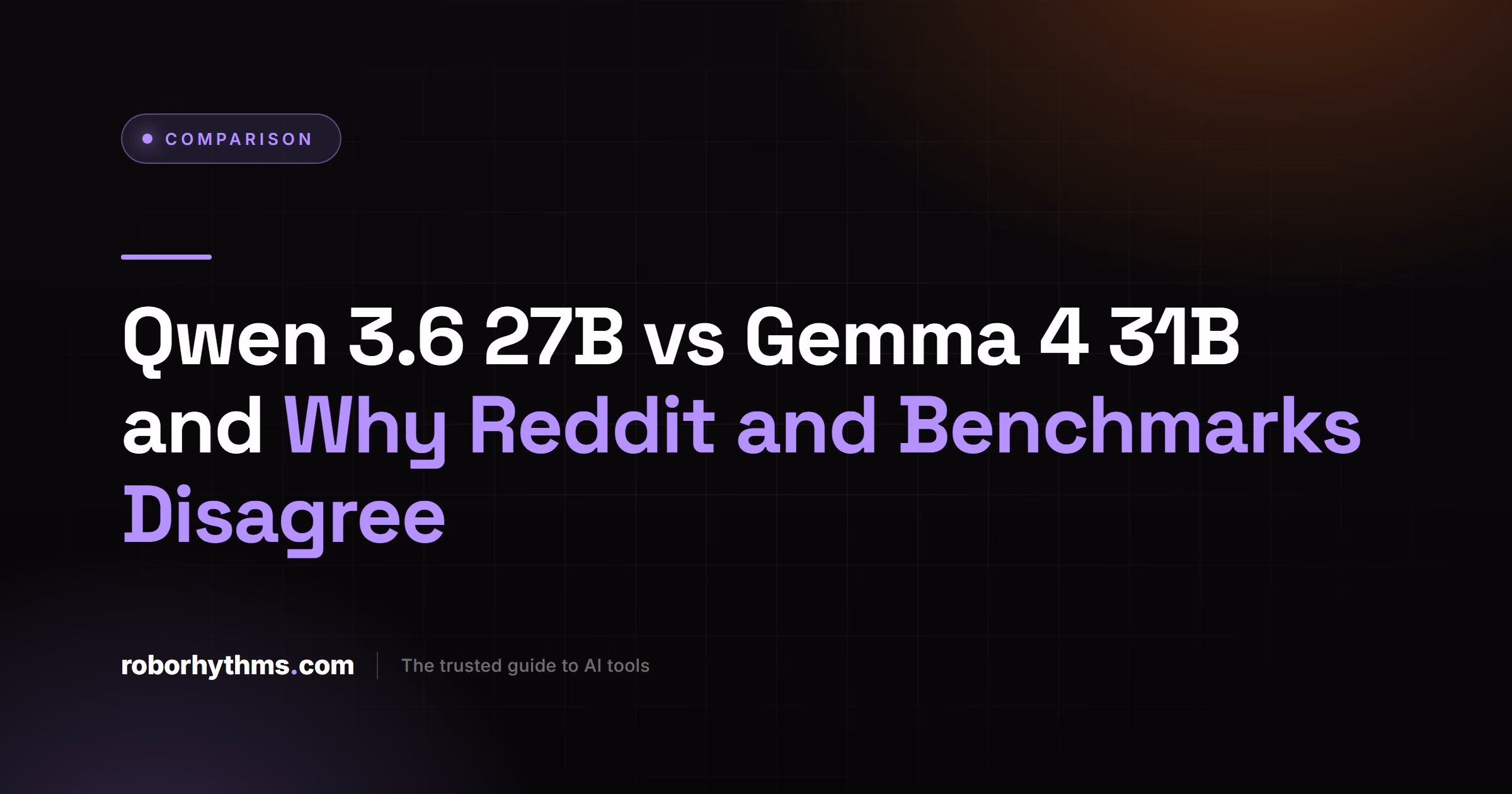 Qwen 3.6 27B vs Gemma 4 31B comparison