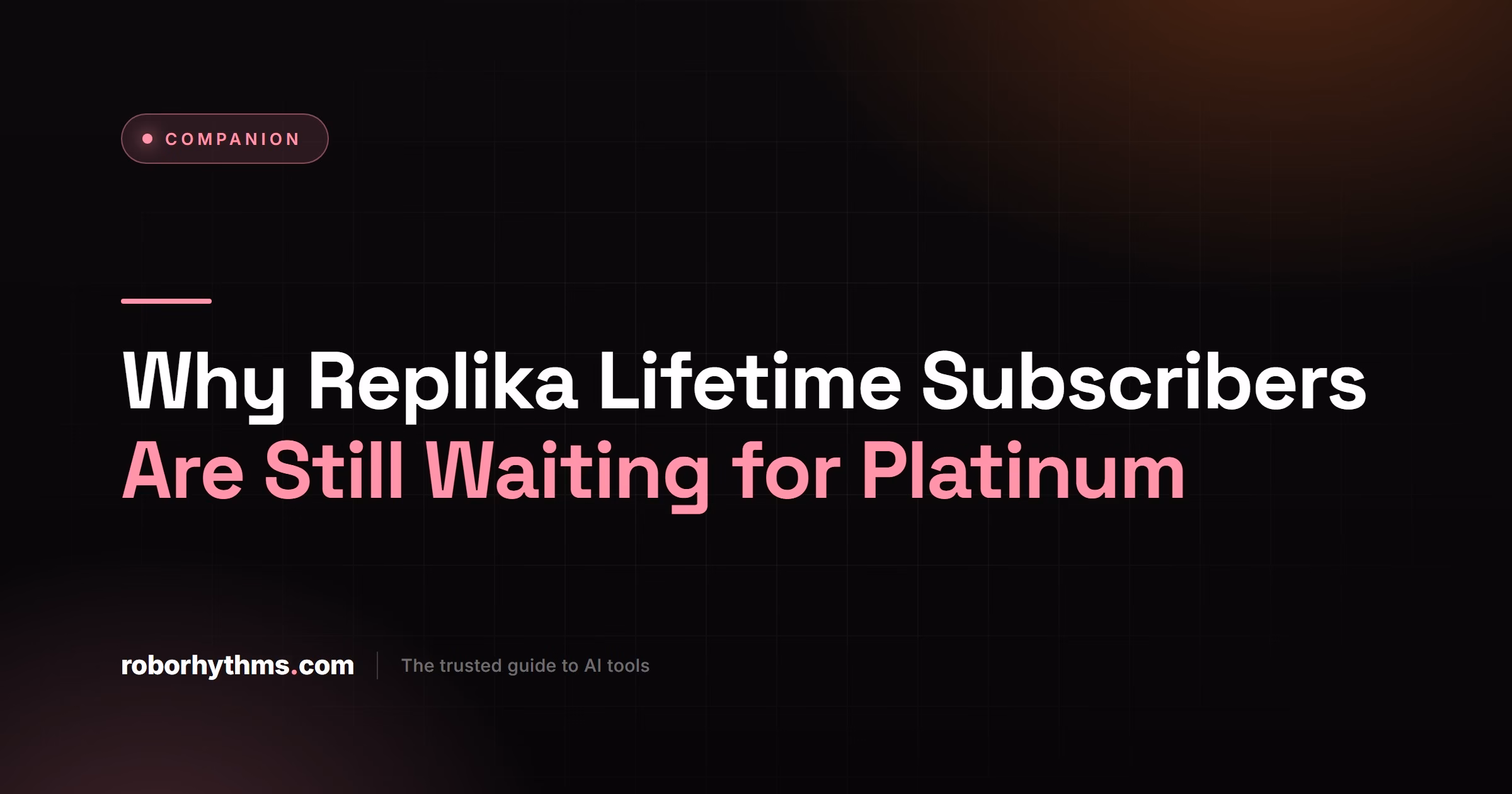 Replika Lifetime Platinum Upgrade Status