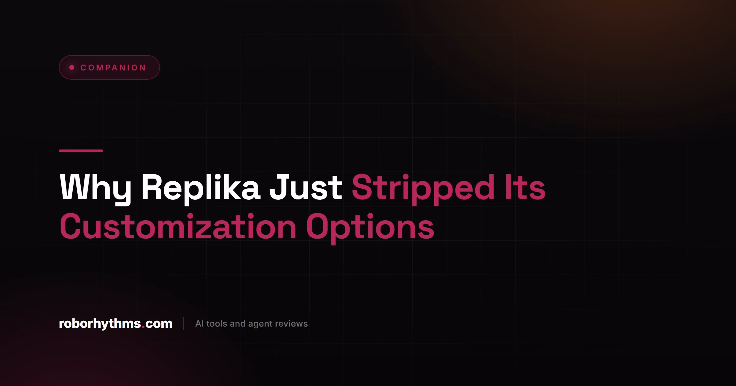 Why Replika Just Stripped Its Customization Options