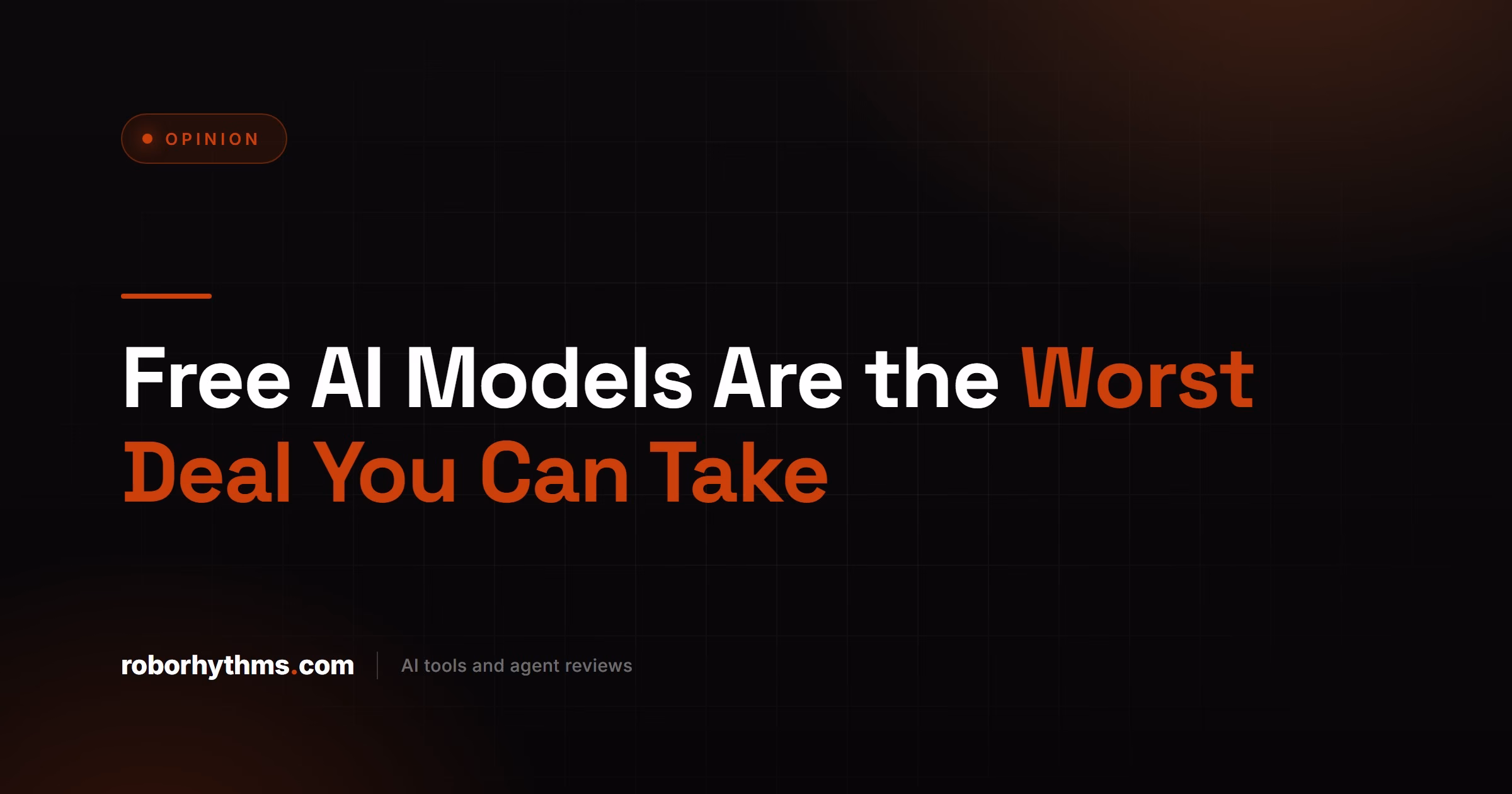 Free AI Models Are the Worst Deal