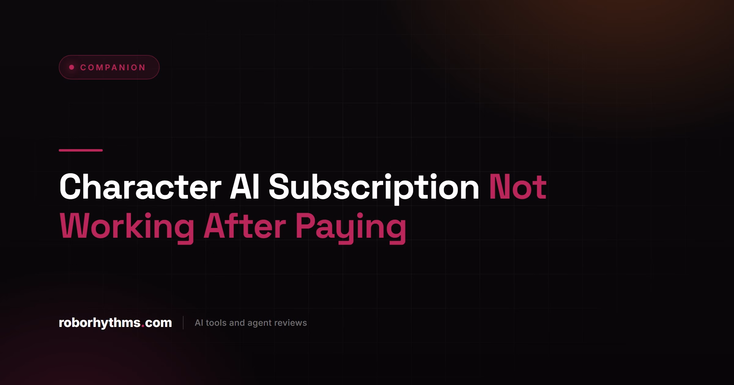 Character AI Subscription Not Working After Paying