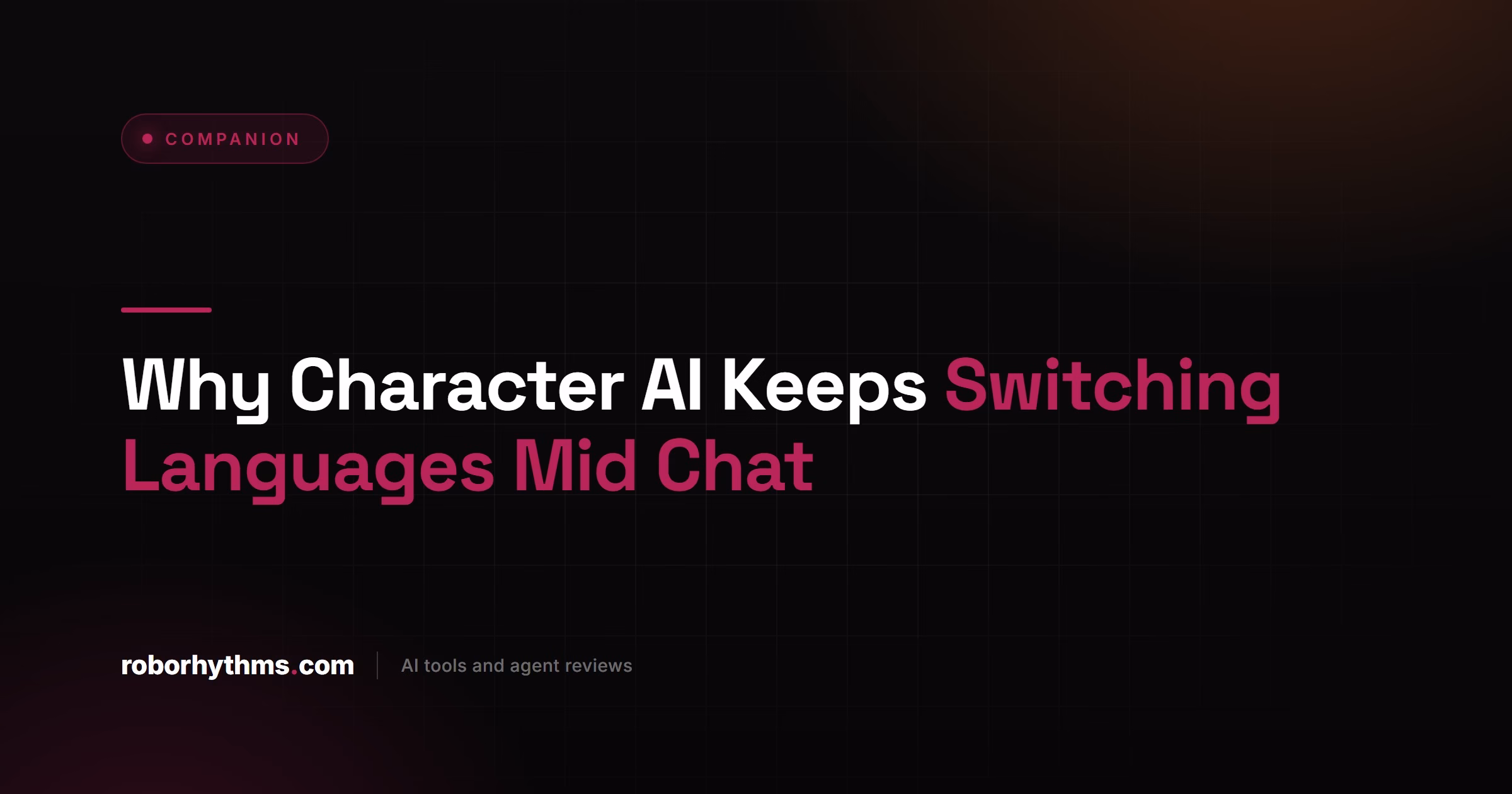 Why Character AI Keeps Switching Languages Mid Chat