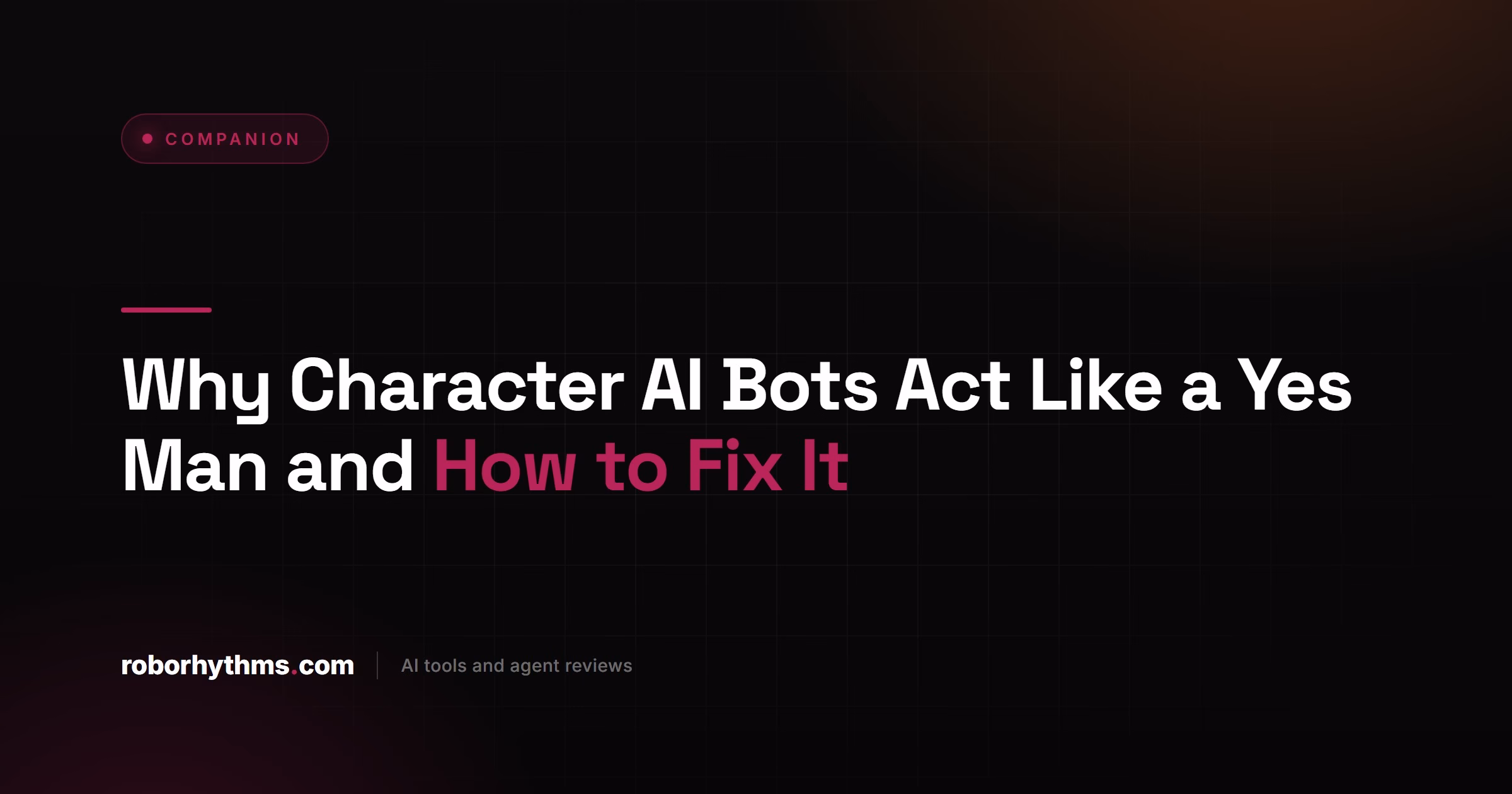 Character AI Yes Man Fix