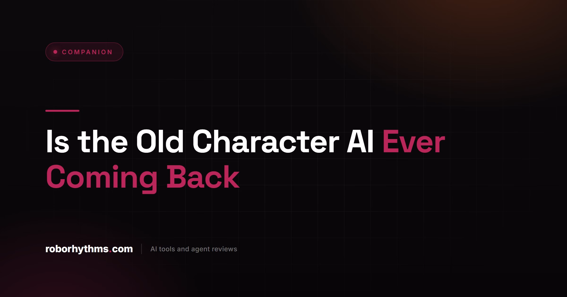 Is the Old Character AI Ever Coming Back