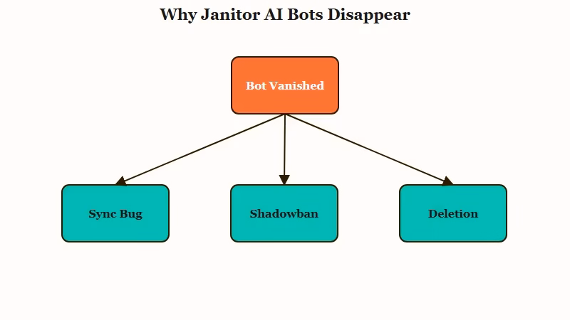 Three causes of disappearing Janitor AI bots