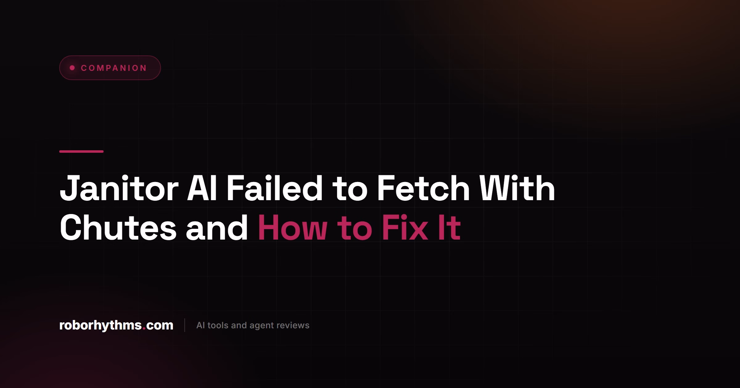 Janitor AI Failed to Fetch With Chutes and How to Fix It