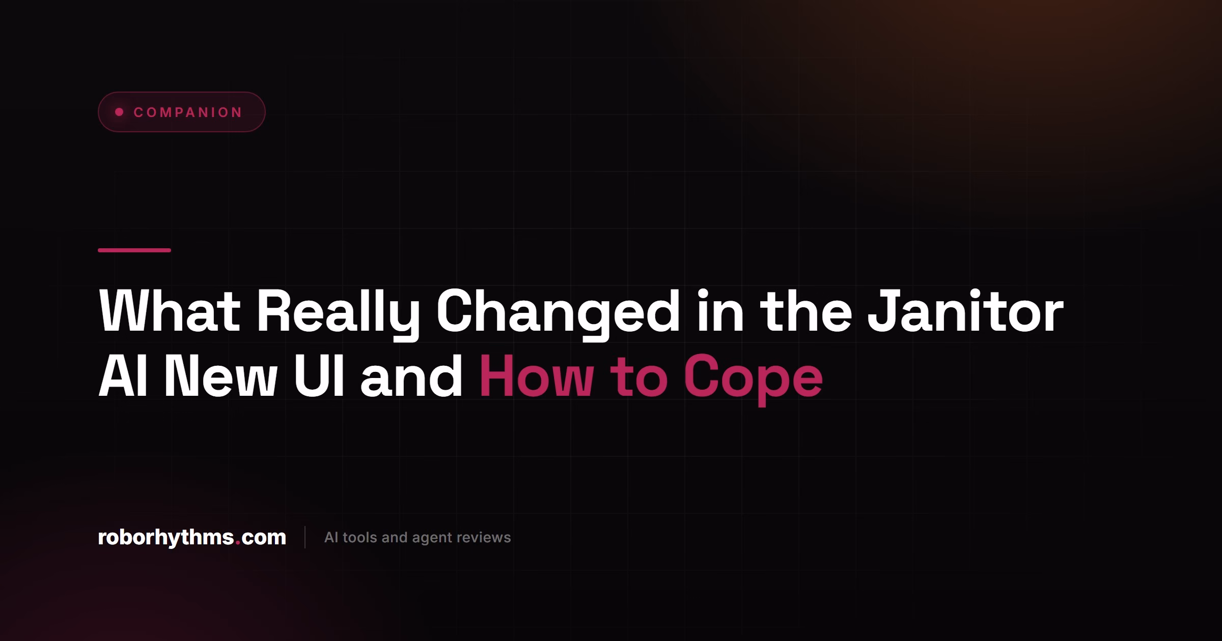 Janitor AI New UI Changes