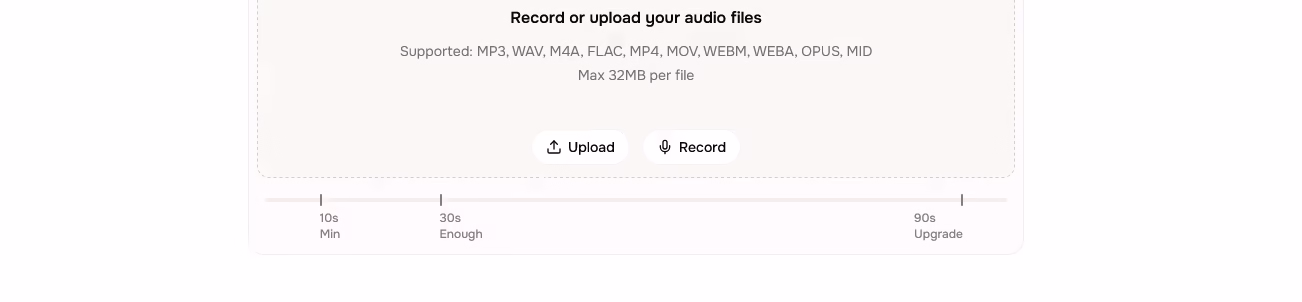 Fish Audio instant voice cloning requirements: 10 second minimum