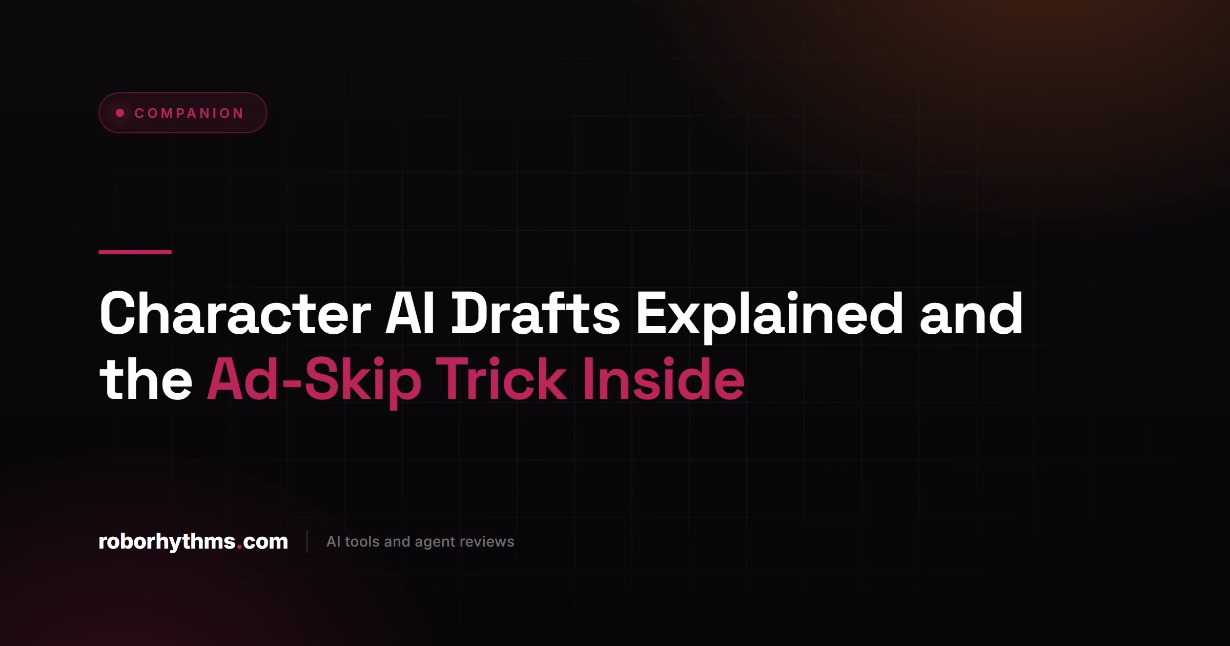 Character AI Drafts Explained