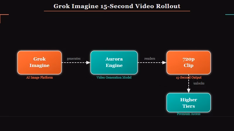 Grok Imagine 15 second clip length update