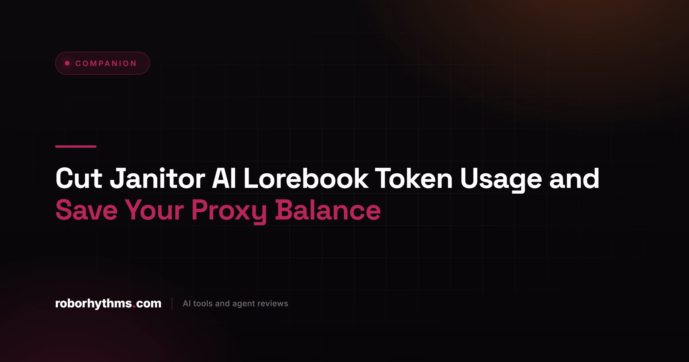 Cut Janitor AI Lorebook Token Usage and Save Your Proxy Balance