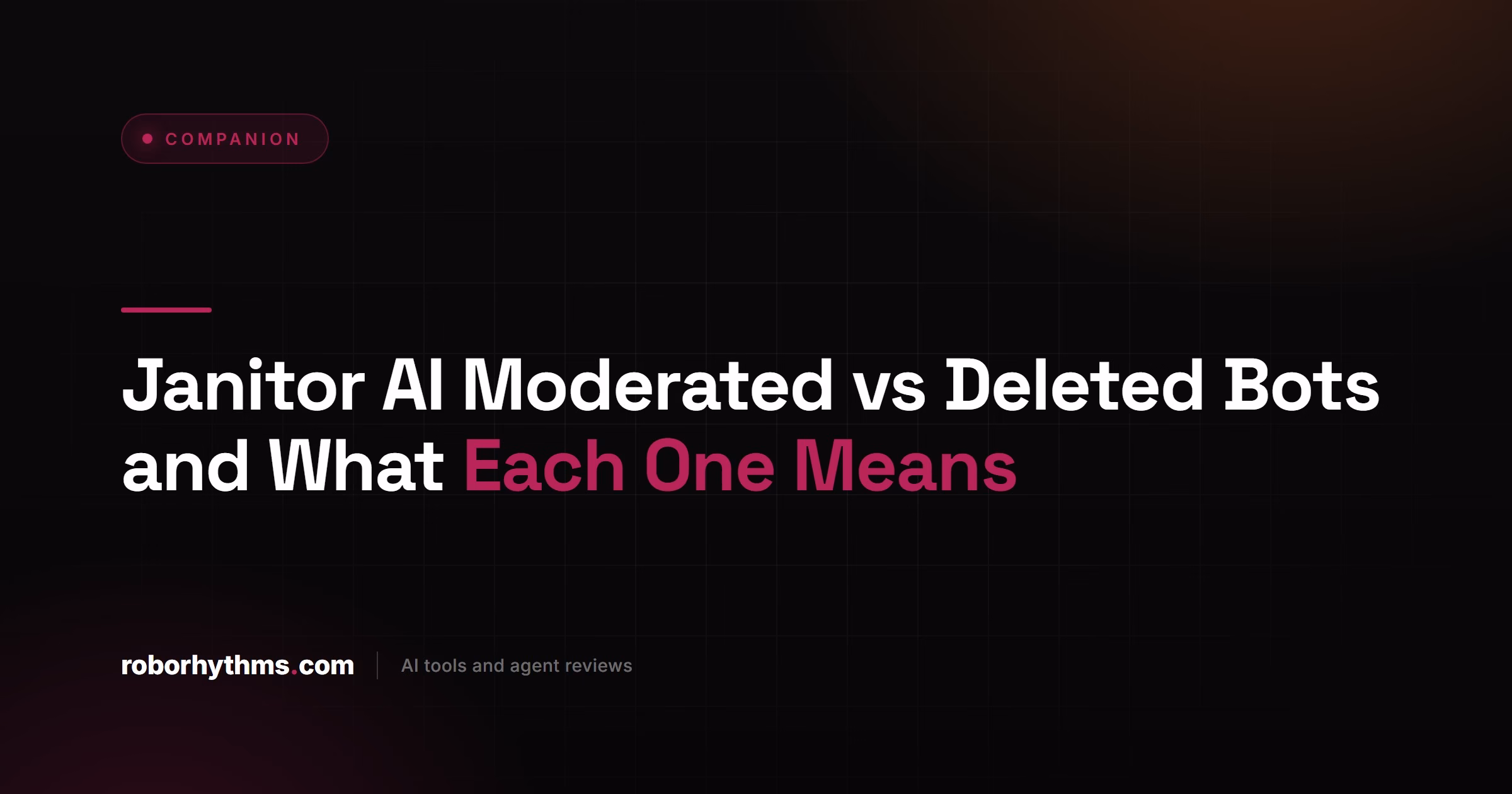 Janitor AI Moderated vs Deleted Bots