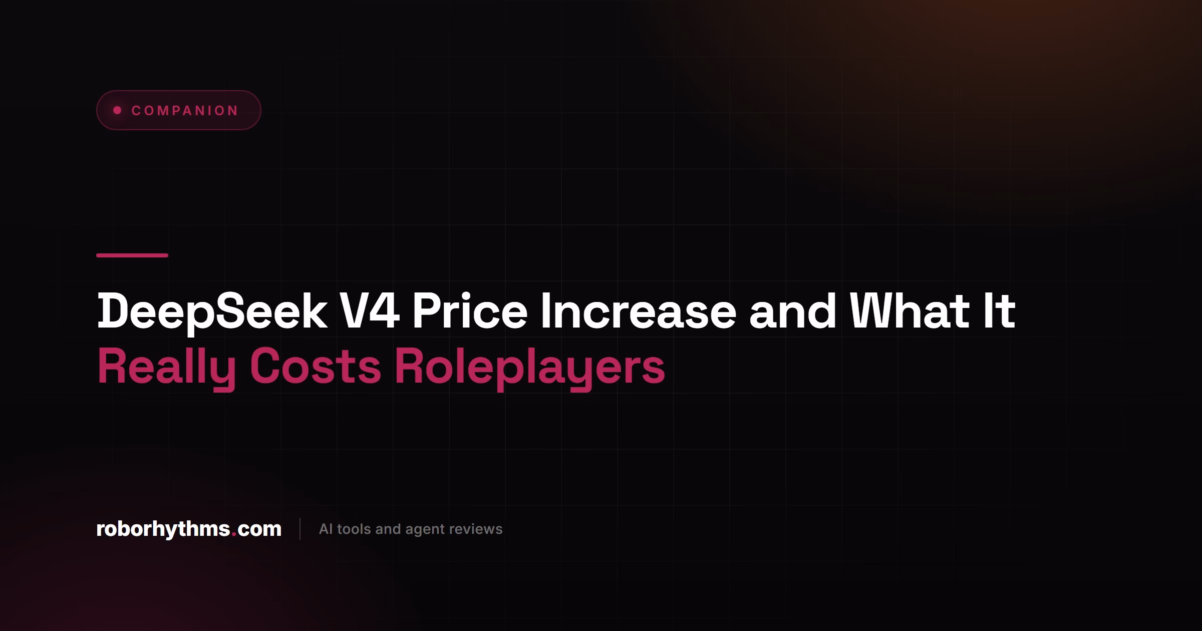 DeepSeek V4 Price Increase for Roleplayers