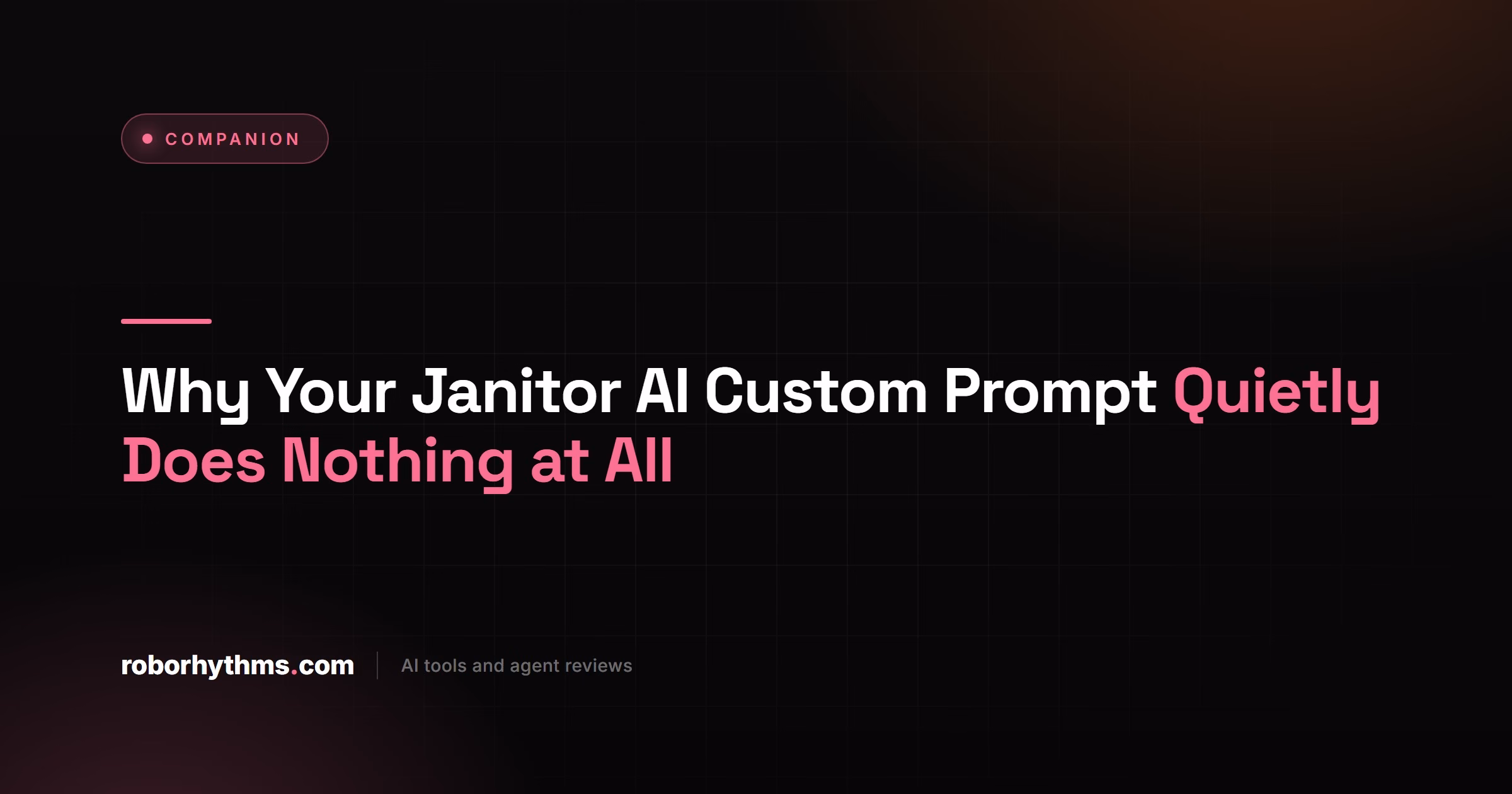 Janitor AI Custom Prompt