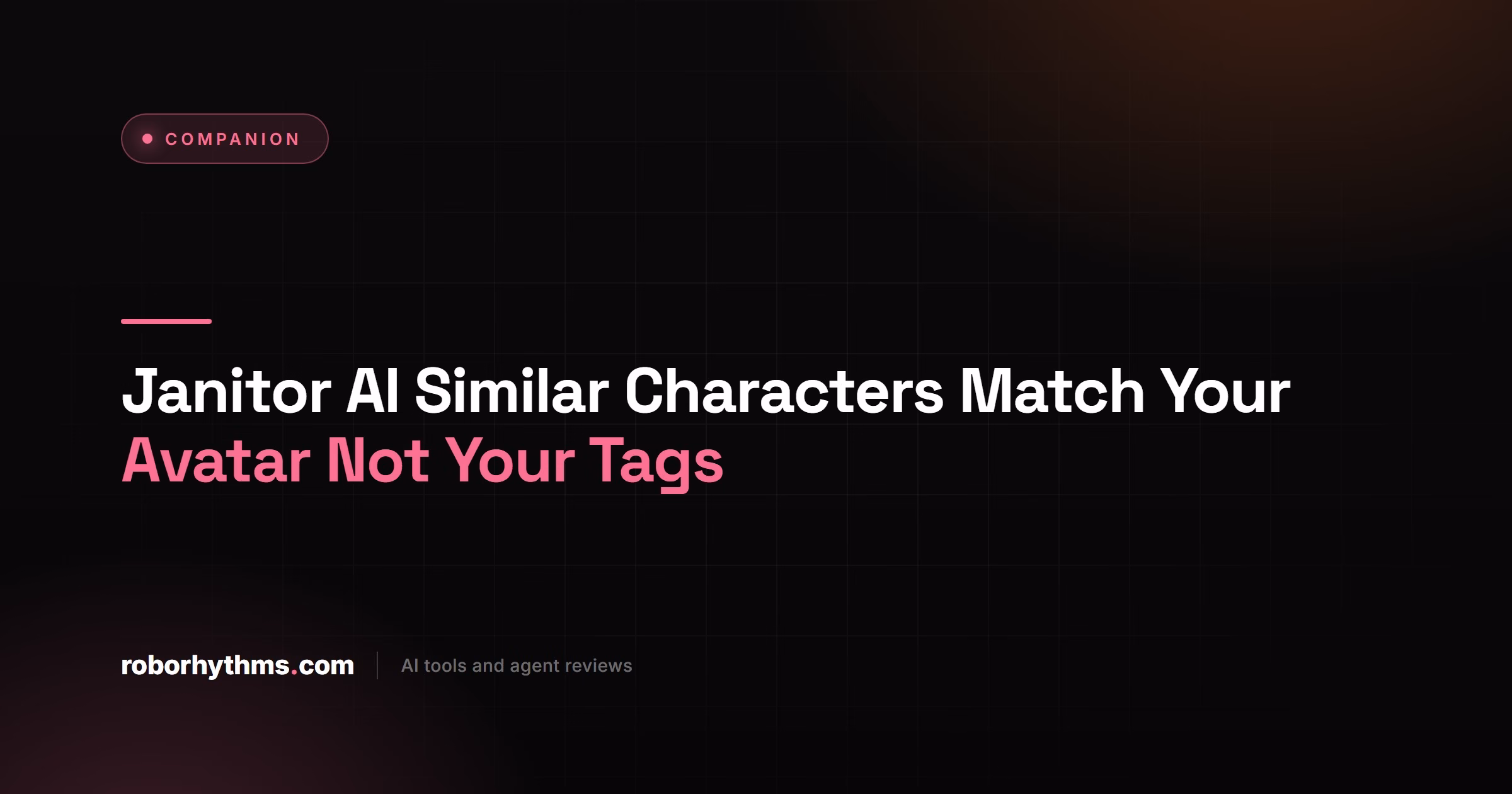 Janitor AI Similar Characters Match Your Avatar Not Your Tags