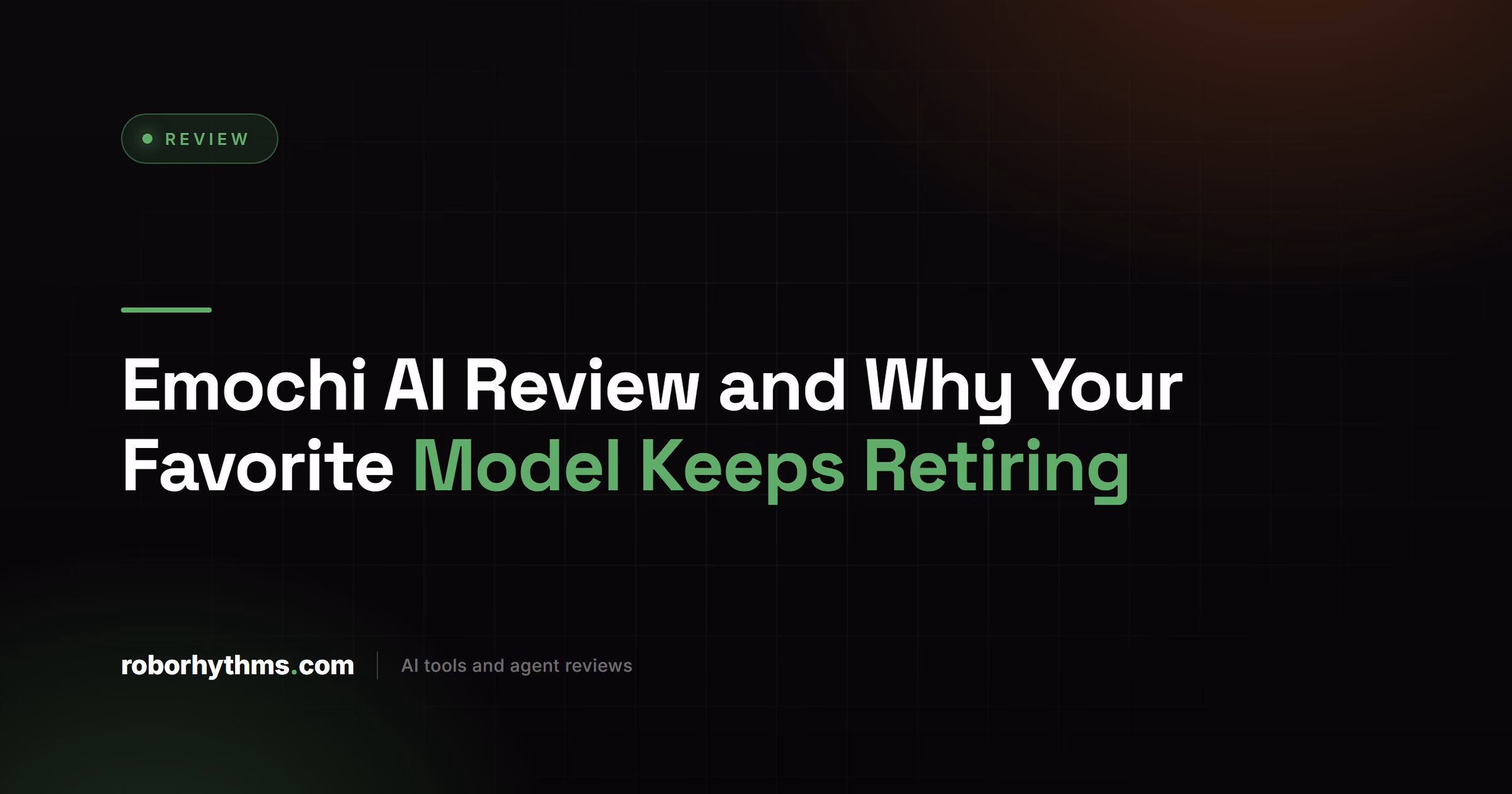 Emochi AI Review and Why Your Favorite Model Keeps Retiring