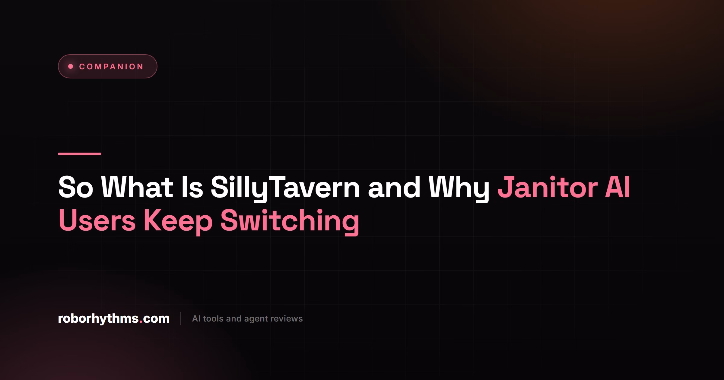 So What Is SillyTavern and Why Janitor AI Users Keep Switching