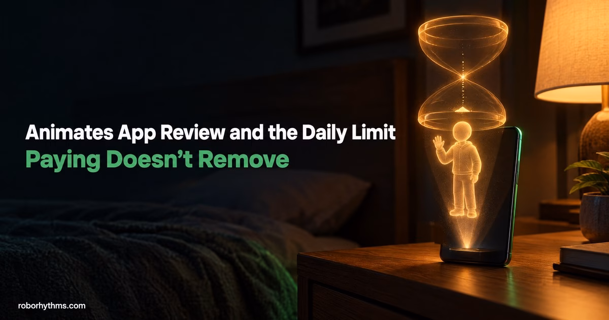 Animates App Review and the Daily Limit Paying Doesn't Remove