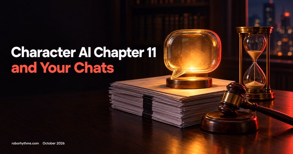 Character AI Chapter 11 Bankruptcy in October 2026 and Your Chats