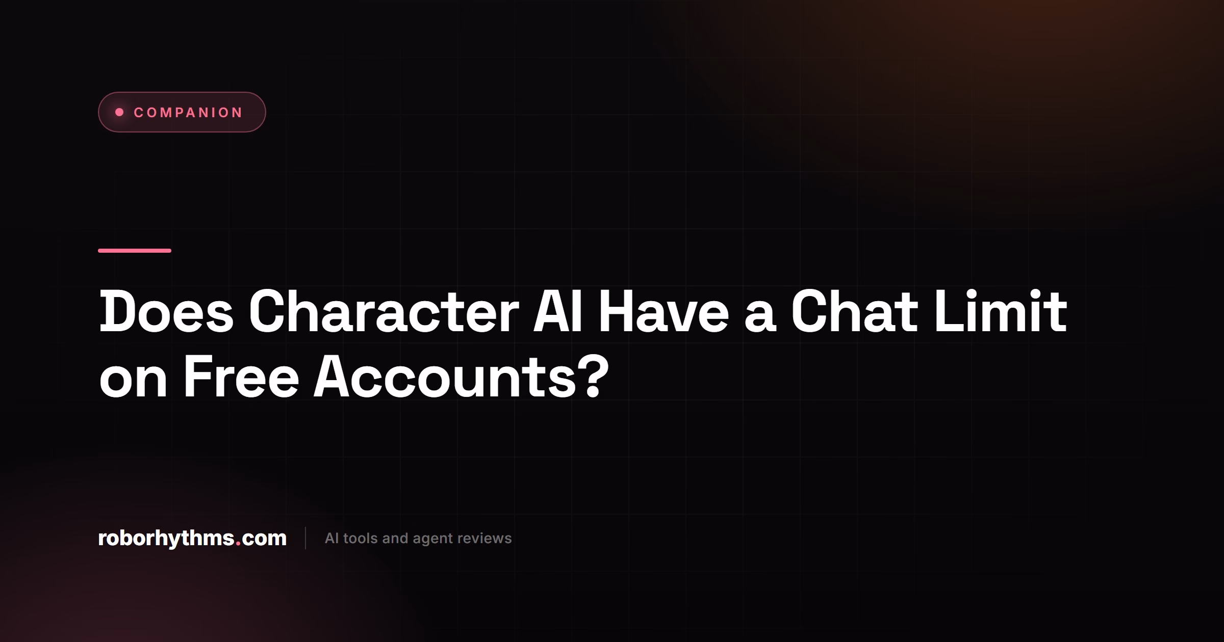 Does Character AI have a chat limit on free accounts